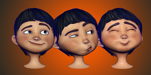 Maya卡通角色面部绑定课程-贴图素材更新通知