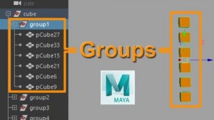 maya中的group的重要性和用法