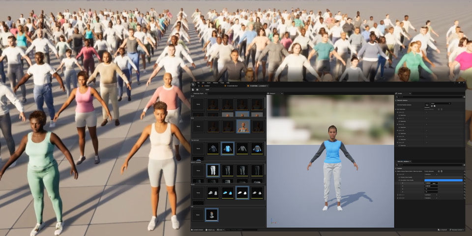 UnrealEngine58_MetaHumanCrowd